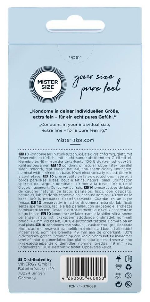 Mister Size 49mm pack of 10 Mister Size 49mm pack of 10
