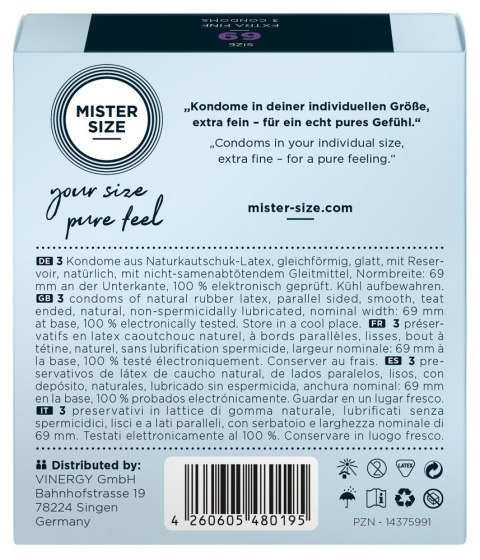Mister Size 69mm pack of 3 Mister Size 69mm pack of 3