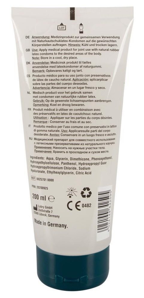 Analny żel nawilżający lubrykant premium 200 ml Analny żel nawilżający lubrykant premium 200 ml