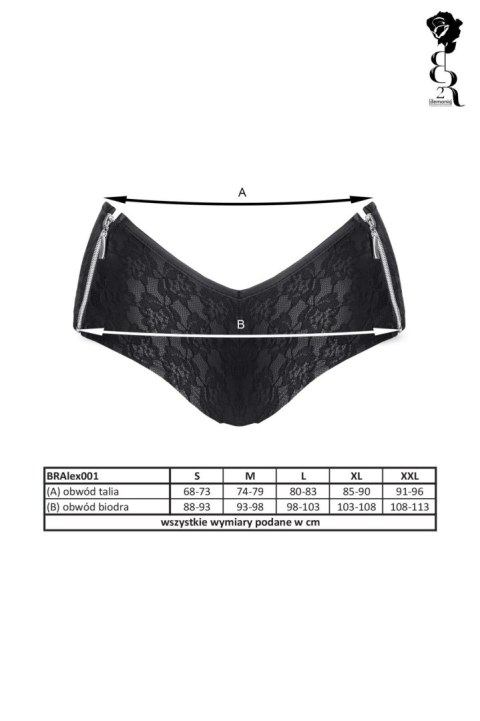 Bielizna - BRALEX001 szorty czarne rozmiar L Bielizna - BRALEX001 szorty czarne rozmiar L