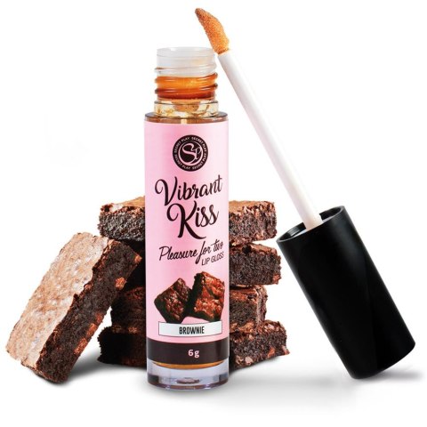 Błyszczyk do seksu oralnego całowania smak brownie Błyszczyk do seksu oralnego całowania smak brownie