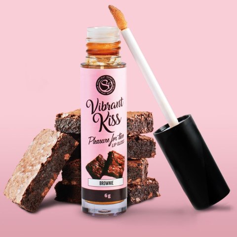 Błyszczyk do seksu oralnego całowania smak brownie Błyszczyk do seksu oralnego całowania smak brownie