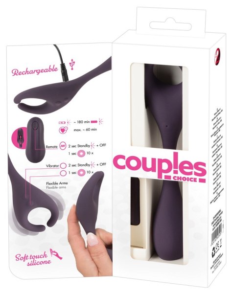Wibrator stymulator dla par analny waginalny 18cm