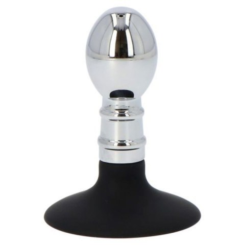 Aluminiowy korek analny plug zatyczka z przyssawką Aluminiowy korek analny plug zatyczka z przyssawką