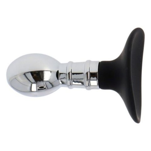 Aluminiowy korek analny plug zatyczka z przyssawką Aluminiowy korek analny plug zatyczka z przyssawką