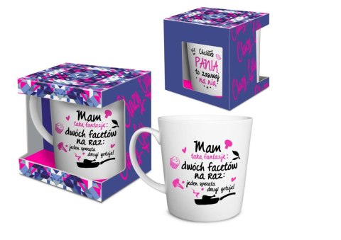 Crazy Girl - Kubek NBC matowy 480ml. - Mam fantazję,dwóch na raz... Crazy Girl - Kubek NBC matowy 480ml. - Mam fantazję,dwóch na raz...