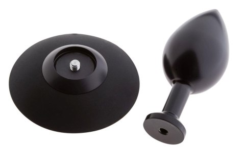 MALESATION Alu-Plug with suction cup large, black MALESATION Alu-Plug with suction cup large, black