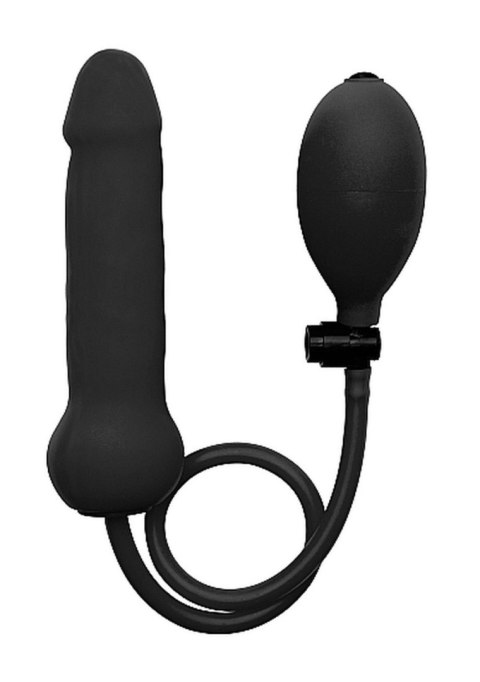 Inflatable Silicone Dong - Black Inflatable Silicone Dong - Black