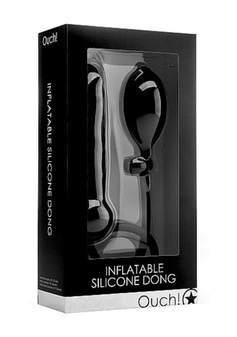 Inflatable Silicone Dong - Black Inflatable Silicone Dong - Black