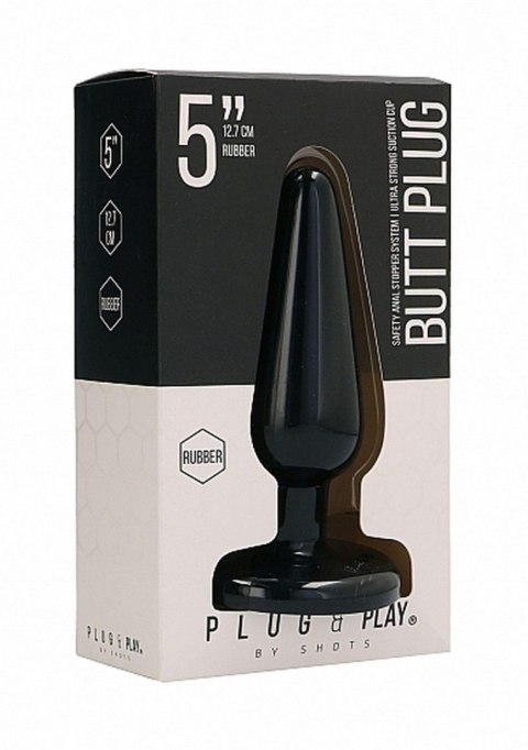 Butt Plug - Basic - 5 Inch - Black Butt Plug - Basic - 5 Inch - Black