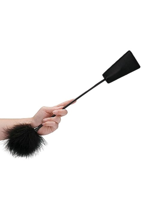 Packa BDSM Ouch! Crop With Feather - Black Packa BDSM Ouch! Crop With Feather - Black