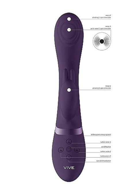 Wibrator króliczek z masażerem rotacją 21cm 10tryb Wibrator króliczek z masażerem rotacją 21cm 10tryb