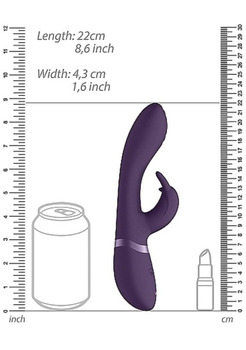 Wibrator króliczek z masażerem rotacją 21cm 10tryb Wibrator króliczek z masażerem rotacją 21cm 10tryb