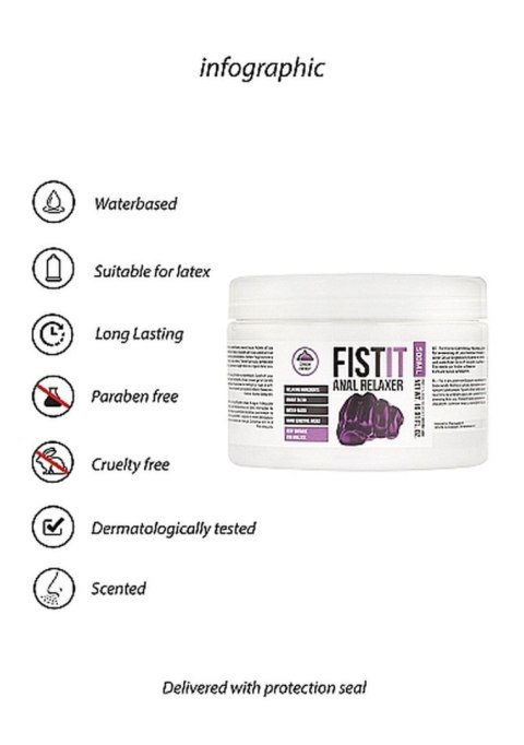 Żel fistingowy wodny relaksujący sex analny 500ml