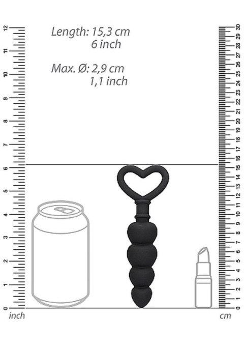 Anal Love Beads - Black Anal Love Beads - Black