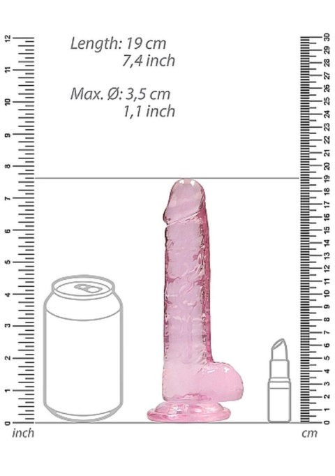 Dildo różowe z mocną przyssawką różowy orgazm 19cm Dildo różowe z mocną przyssawką różowy orgazm 19cm
