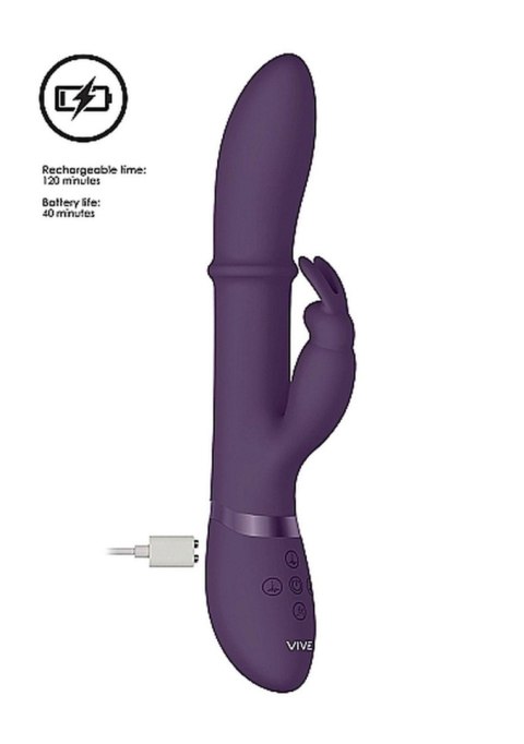 Wibrator króliczek wielofunkcyjny 10 trybów 24cm Wibrator króliczek wielofunkcyjny 10 trybów 24cm