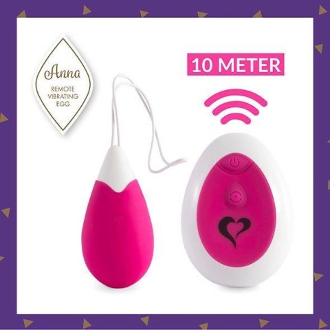 FeelzToys - Anna Vibrating Egg Remote Deep Pink FeelzToys - Anna Vibrating Egg Remote Deep Pink