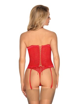 Gorset stringi sex komplet obsessive flameria s/m