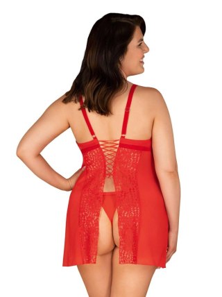Komplet koszulka stringi obssessive blossmina 4xl
