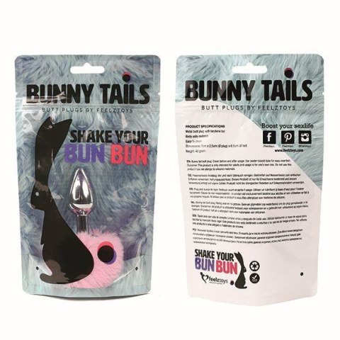 Korek analny ze stali z puszysta końcówką 7 cm Korek analny ze stali z puszysta końcówką 7 cm