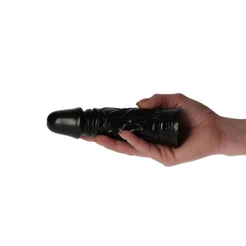 Małe czarne gumowe dildo żylaste z przyssawką 13cm Małe czarne gumowe dildo żylaste z przyssawką 13cm