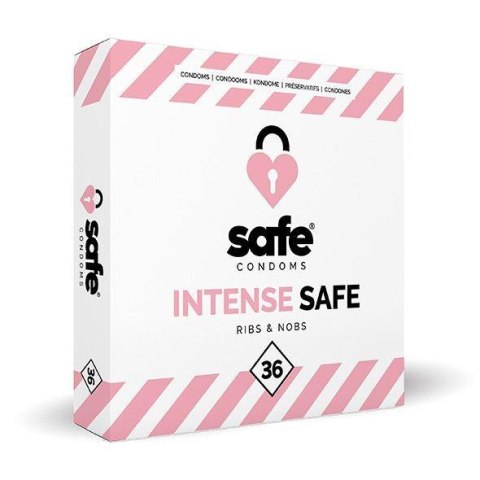 SAFE - Condoms Intense Safe Ribs & Nobs (36 pcs) SAFE - Condoms Intense Safe Ribs & Nobs (36 pcs)