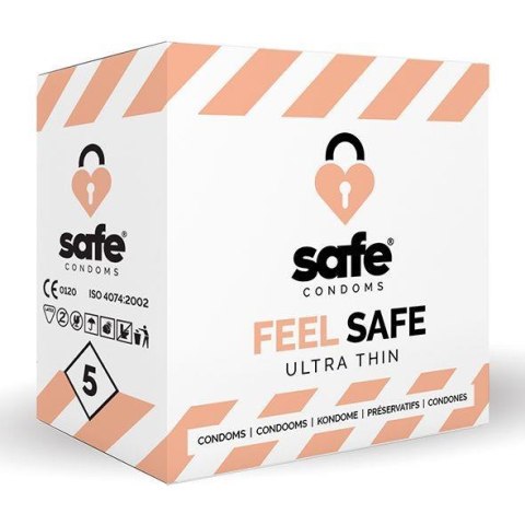 SAFE - Condooms Voelen Veilig Ultra Dun (5 stuks) SAFE - Condooms Voelen Veilig Ultra Dun (5 stuks)