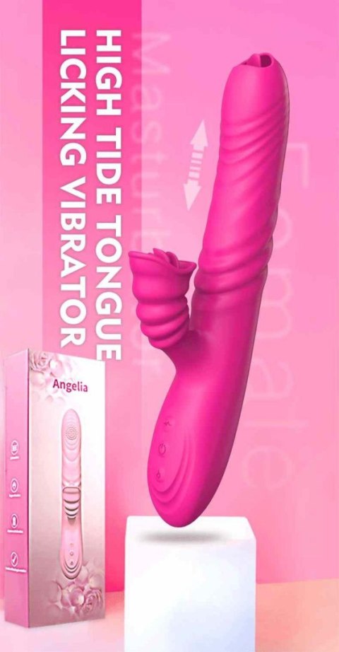 Wibrator ogrzewany z sex masażerem 20 trybów 23cm Wibrator ogrzewany z sex masażerem 20 trybów 23cm