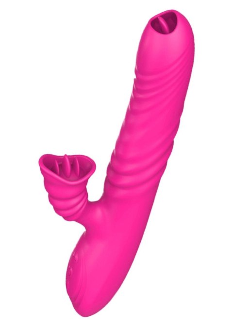 Wibrator ogrzewany z sex masażerem 20 trybów 23cm Wibrator ogrzewany z sex masażerem 20 trybów 23cm
