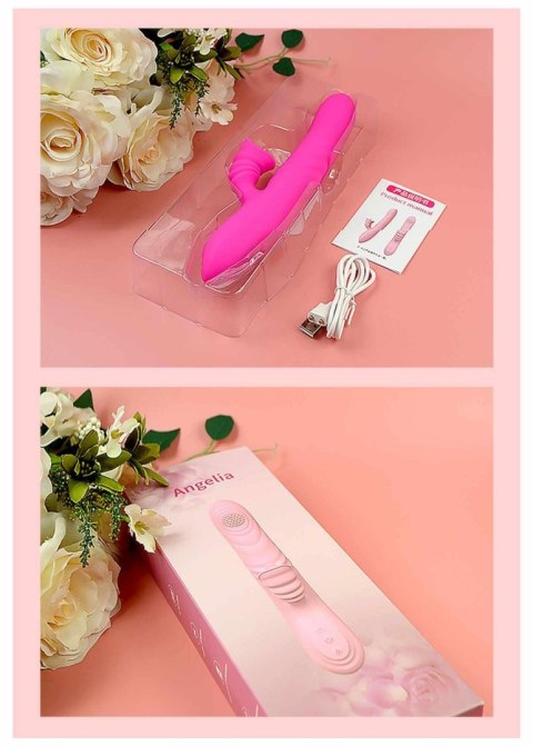 Wibrator ogrzewany z sex masażerem 20 trybów 23cm Wibrator ogrzewany z sex masażerem 20 trybów 23cm