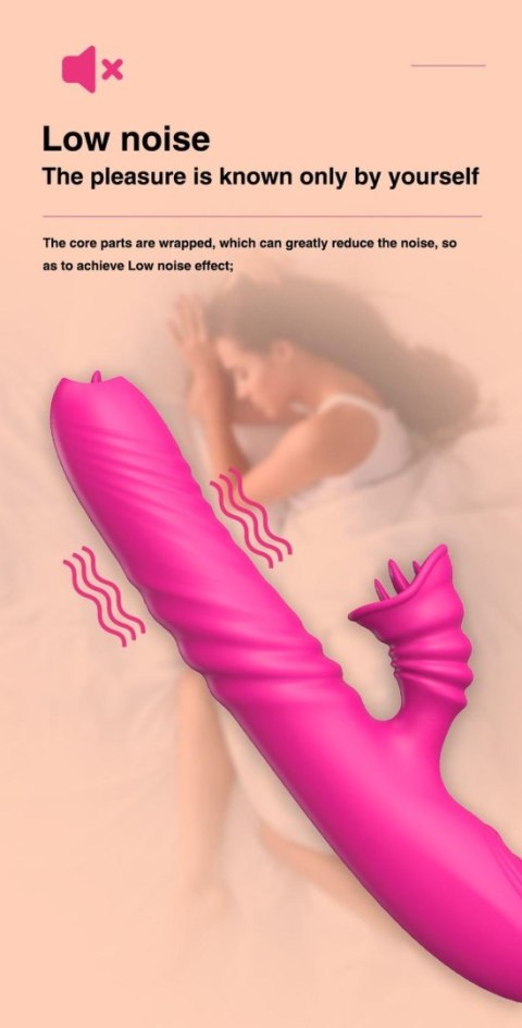 Wibrator ogrzewany z sex masażerem 20 trybów 23cm Wibrator ogrzewany z sex masażerem 20 trybów 23cm