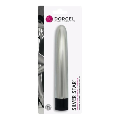 Klasyczny wibrator masażer dorcel silver star 18cm Klasyczny wibrator masażer dorcel silver star 18cm