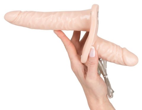 Podwójna penetracja uprząż strapon 2 sex penisy Podwójna penetracja uprząż strapon 2 sex penisy