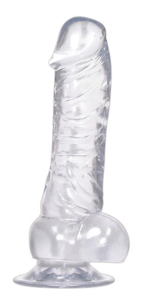 Realistyczne przezroczyste dildo przyssawka 18cm Realistyczne przezroczyste dildo przyssawka 18cm