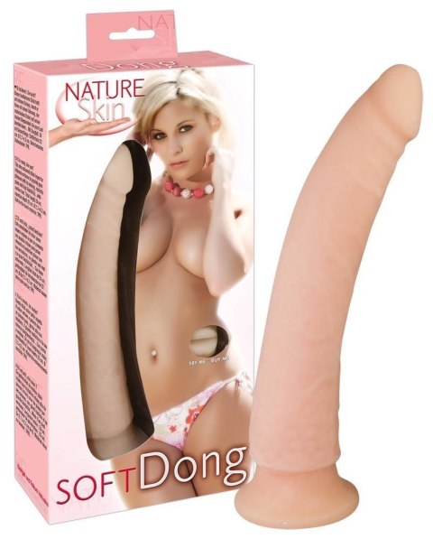 Realistyczny miękki penis dildo przyssawka 24cm