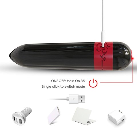 Mini wibrator mały masażer łechtaczki 7cm 9 trybów Mini wibrator mały masażer łechtaczki 7cm 9 trybów