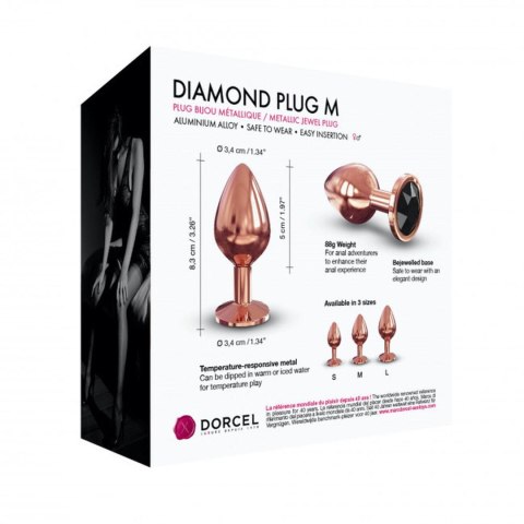 Ozdobny korek analny metal dorcel diamond plug 8cm Ozdobny korek analny metal dorcel diamond plug 8cm