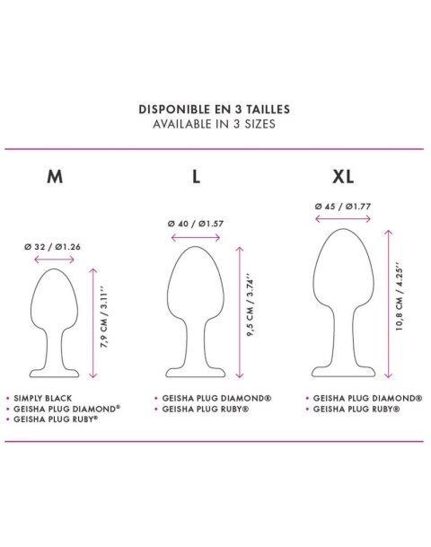 Plug ozdobny analny dorcel geisha diamond xl 10cm Plug ozdobny analny dorcel geisha diamond xl 10cm