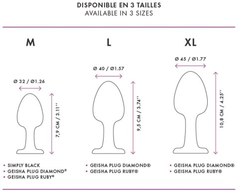Plug ozdobny analny dorcel geisha diamond m 8cm Plug ozdobny analny dorcel geisha diamond m 8cm