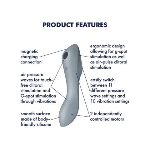 Wibrator masażer ssący Satisfyer curvy trinity 3 Wibrator masażer ssący Satisfyer curvy trinity 3