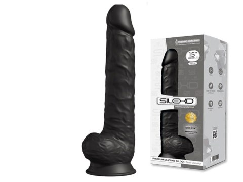 Czarne sex dildo z przyssawką miękkie silikonowe Czarne sex dildo z przyssawką miękkie silikonowe