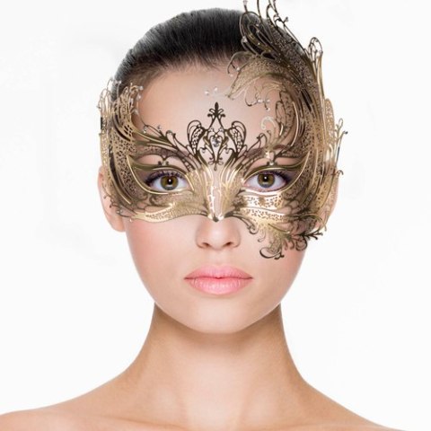 Metal Mask Gold Metal Mask Gold