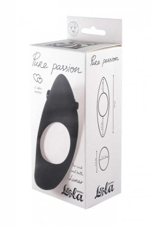 Pierścień-Erection Vibroring Pure Passion Lunar Black Pierścień-Erection Vibroring Pure Passion Lunar Black