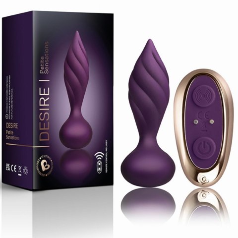 Rocks-Off - Petite Sensations Desire Vibrating Anal Plug - Purple Rocks-Off - Petite Sensations Desire Vibrating Anal Plug - Purple