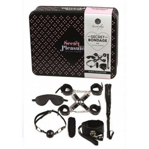 Secret Bondage - Set 8 pcs Black Secret Bondage - Set 8 pcs Black