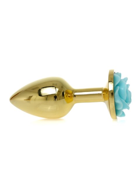 Stalowy korek analny plug ozdobny złoty Stalowy korek analny plug ozdobny złoty