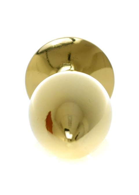 Stalowy korek analny plug ozdobny złoty Stalowy korek analny plug ozdobny złoty
