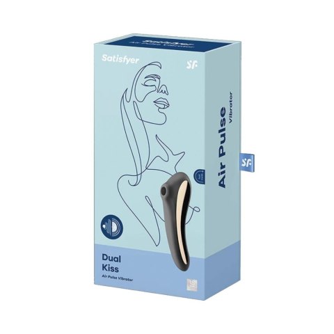 Wibrator stymulator powietrzny satisfyer dual kiss Wibrator stymulator powietrzny satisfyer dual kiss