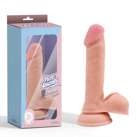 Dildo z przyssawką realistyczny penis jądra 19cm Dildo z przyssawką realistyczny penis jądra 19cm